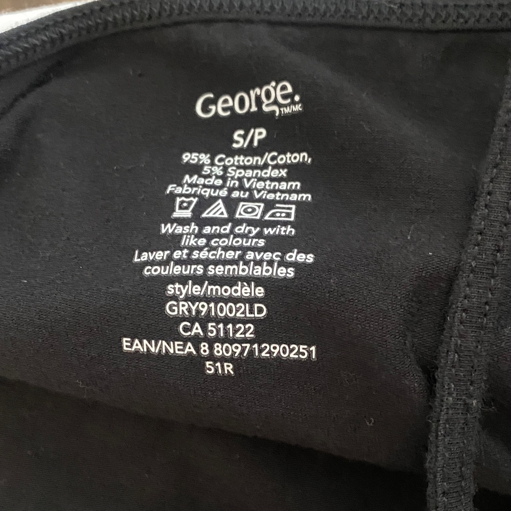 George Women's Tank Tops in White and Black - Picture 2 of 2